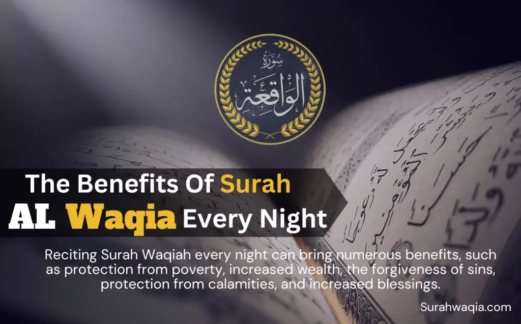 Surah Waqia Every Night Surah Waqiah with english